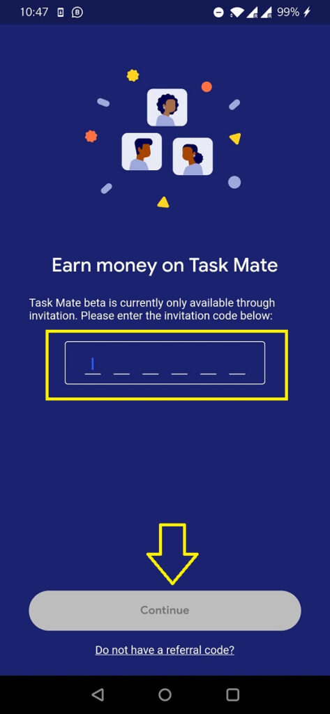 Google Task Mate Referral code