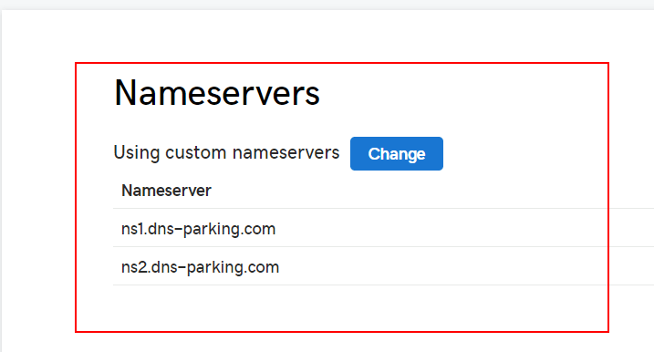 change godaddy name server